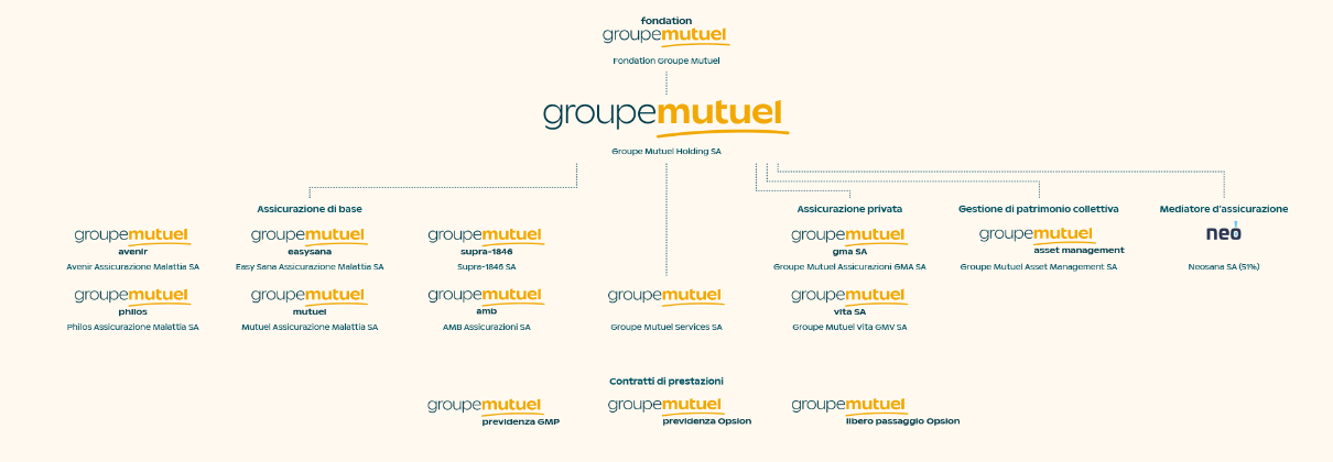 Struttura del Groupe Mutuel 